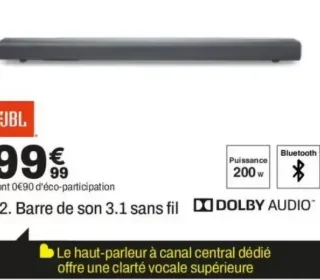 JBL Barre de son 3.1 sans fil