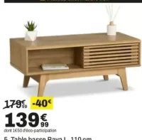 Table basse Baya L. 110 cm