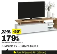 Meuble TV L. 170 cm Arctic II