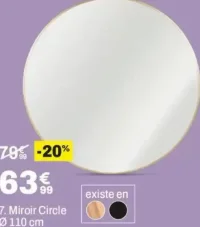 Miroir Circle Ø 110 cm