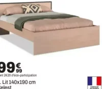 Lit 140x190 cm Celest