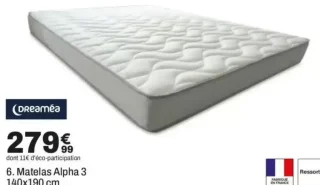 Dreamea Matelas Alpha 3 140x190 cm