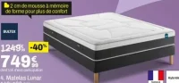 Matelas Lunar 140x190 cm Bultex