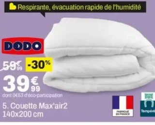Couette Max'air2 140x200 cm Dodo