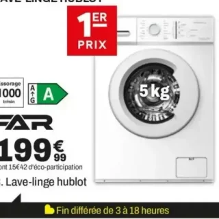 Lave-linge hublot FAR LF510S25AW