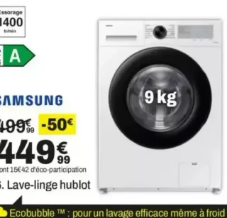 Lave-linge hublot Samsung WW90CGC04DAH