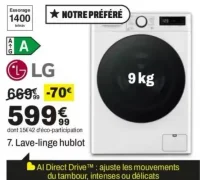 Lave-linge hublot LG F94X56WHST