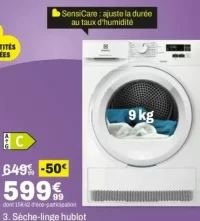 Sèche-linge hublot Electrolux EW6HI182HB