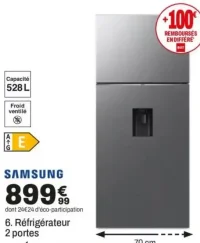 Réfrigérateur 2 portes Samsung RT53DG7B14S9