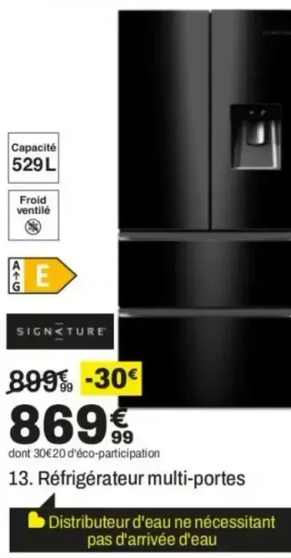 Signature Réfrigérateur multi-portes SFDOOR5291EXAQUA