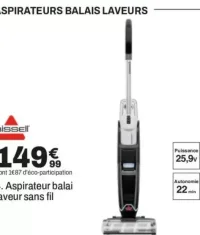 4. Aspirateur balai laveur sans fil Bissell 4328N