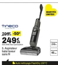 5. Aspirateur balai laveur sans fil Tineco Tifloi6plusg