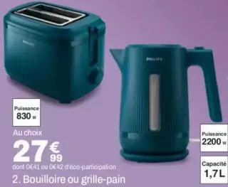 Bouilloire ou grille-pain PHILIPS