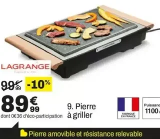 Pierre à griller LAGRANGE 249004