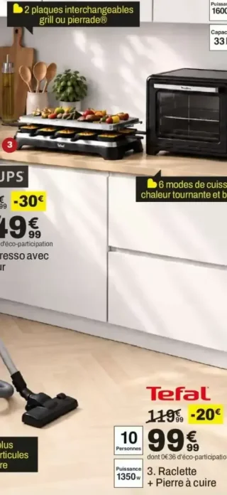 Raclette + Pierre à cuire Tefal