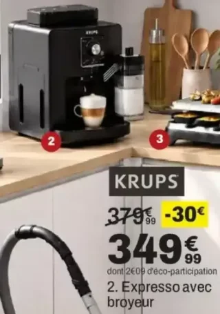 Expresso avec broyeur Krups
