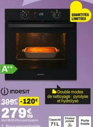 Four encastrable Indesit IO278PB