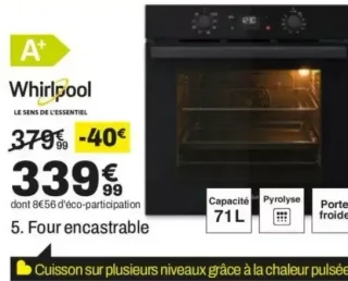 Four encastrable Whirlpool OMR58RU0B