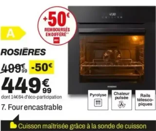 Four encastrable Rosieres RF6C37979PN