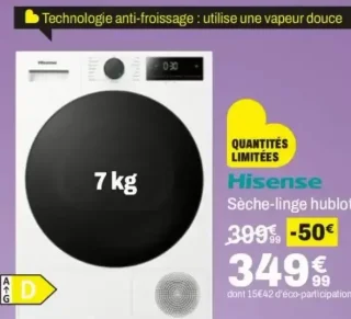 Hisense Sèche-linge hublot DH11700UWDEA