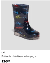 LH Bottes de pluie bleu marine garçon