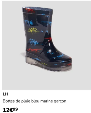 LH Bottes de pluie bleu marine garçon