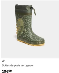 LH Bottes de pluie vert garçon