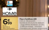 Fleur d'artifices LED Carrefour Home