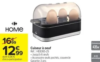 Cuiseur à oeuf Home HEB365-25