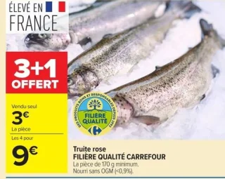 Truite rose FILIÈRE QUALITÉ CARREFOUR