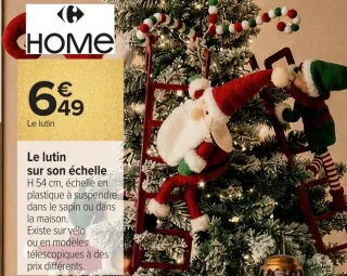 Le lutin sur son échelle Carrefour HOME