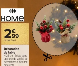 Décoration de table Carrefour HOME