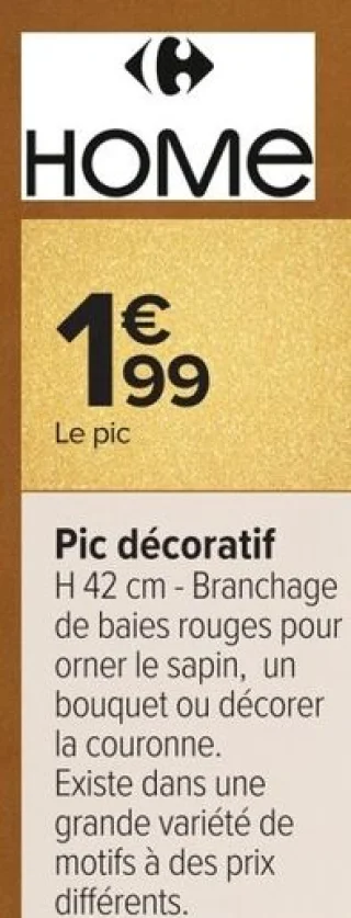 Pic décoratif Carrefour HOME