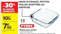 Moules pour airfryer Pyrex
