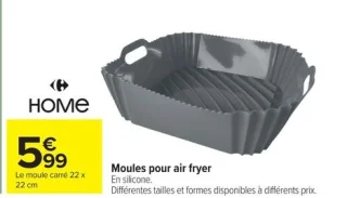 Moules pour air fryer HOME