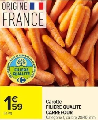 Carotte FILIERE QUALITE CARREFOUR