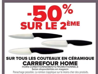 Tous les couteaux en céramique Carrefour Home