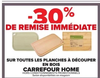 Toutes les planches à découper en bois Carrefour Home