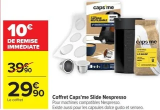 Coffret Caps'me Slide Nespresso