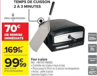 Four à pizza Hell's Kitchen Réf. : HKI-PIZ-1460EU