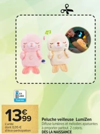 Peluche veilleuse LumiZen Vtech