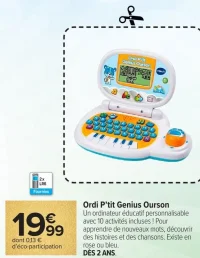 Ordi P'tit Genius Ourson Vtech