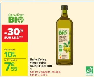 Huile d'olive vierge extra CARREFOUR BIO