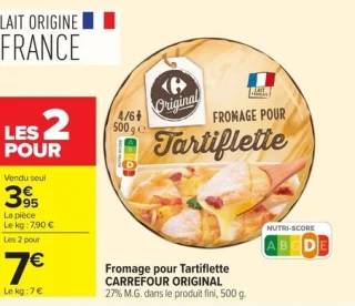Fromage pour Tartiflette Carrefour Original