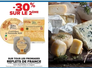 Sur tous les fromages Reflets de France