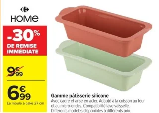 Gamme pâtisserie silicone Carrefour Home (Le moule à cake 27 cm)