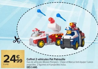 Coffret 2 véhicules Pat Patrouille