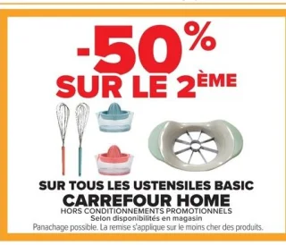 Ustensiles basic Carrefour Home