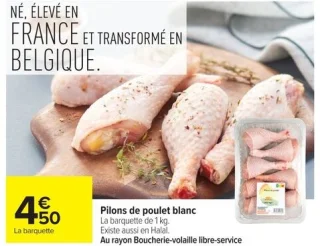 Pilons de poulet blanc