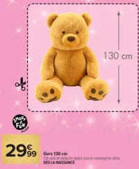 Ours 130 cm Smart & Fun Plush